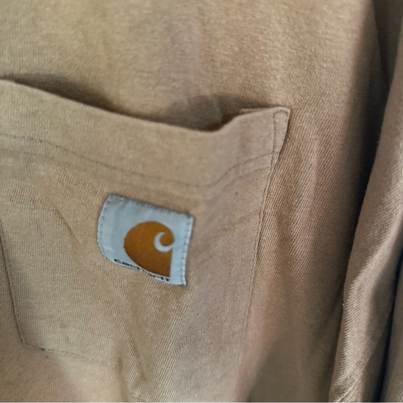 Carhartt Brown Long Sleeve Tee Casual Comfort - Picture 3 of 5